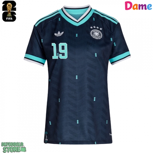 Tyskland Leroy Sane #19 Replika Udebanetrøje Dame VM 2026 Kortærmet